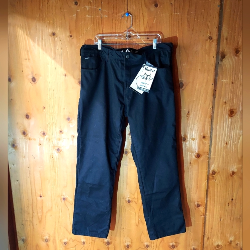 Bull-it SR6 Carbon 17 Straight Black Cotton Motocycle Men's Pant